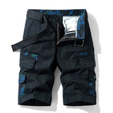 FOESCE New Summer Men Cargo Camouflage Shorts Mens Cotton Beach Multi Pocket Shorts Man Spring Casual Joggers Shorts Male Dropshipping