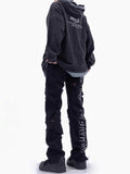 FOESCE American Style Vibe Pants High Street Fashion Brand Jiangsu Zhejiang Shanghai Wear Yabi Windbreak Hole Jeans Men's Slim Fit Slim