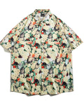 FOESCE 2025 Hawaii floral shirt men's new summer travel youth couple short sleeved shirt thin short sleeved shirt men's
