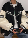 FOESCE Baseball suit men's casual coat men's spring and autumn 2025 new loose fashion American oversize jacket anorak casacos mens 2025
