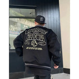 2024 New Embroidered Retro Baseball Uniform Street Couple Loose Jacket American Heavy Industry Y2k Jacket Winter Jacket Men
