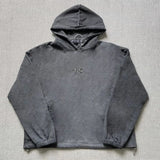FOESCE Winter Hiphop Street THUG CLUB Jacket Star Moon Metal Logo Stitching Line Zipper Hoodies Men Women Masked Hooded Sweatshirts