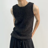 FOESCE Mens Sexy Slim Shearling Vest 2025 New Genderless Fashion Youth Trend Versatile Comfortable Solid Color Simple Tank Top Unisex