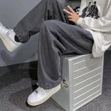 FOESCE Summer thin men's fashion famous brand versatile loose straight Summer wide leg pants clothes streetwear hiphop denim New 2025