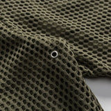 FOESCE Mesh Short Sleeve Shirt Men Summer Japanese Streetwear Fashion Loose Casual Oversize Cargo Shirts Cityboy Blouses Cardigan