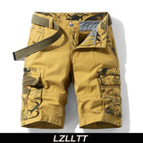 FOESCE New Summer Men Cargo Camouflage Shorts Mens Cotton Beach Multi Pocket Shorts Man Spring Casual Joggers Shorts Male Dropshipping