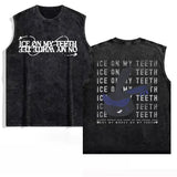 FOESCE 2025 Ateez Europe Tour Towards The Light Tops Men Women's Clothing Korean Fashion Hip Hop T-shirt Cotton Vintage Washed Tank Top