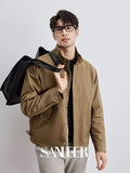 Spring New Product Business Gentleman Casual Stand Up Collar Jacket Top Light Mature Style Versatile Spring Autumn Coat Men's
