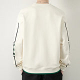 FOESCE 2025 Youth Men's Round Neck Solid Color Casual Sweater Bottoming Shirt Sweatshirt Spring Clothes Tops Shadowless