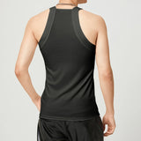 FOESCE 2025 Fashion Men Tank Tops Solid O-neck Sleeveless Skinny Tops Tees Vacation Casual Vests Streetwear Men Sexy Fitness Camisole