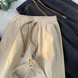 Spring Autumn Corduroy Casual Sports Pants Men's Leggings Korean Loose Straight Pants Trousers