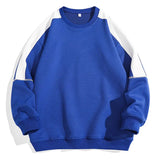 FOESCE Fashion O-Neck Spliced Casual Sweatshirts Men Clothing 2025 Spring Summer New Loose Korean Tops All-match Sweatshirts