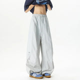 FOESCE Unisex Pants Wide Leg Athletic Lounge Pants Spring Summer Lightweight Stretch Waist Casual Sportswear Joggers Loose Thin Comfort