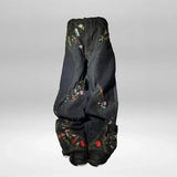 FOESCE Y2K Floral Baggy Denim Pants Patchwork Blossom Embroidery Streamlined Seams Streetwear Hip Hop Retro Goth Unisex Oversized Jeans