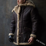 Autumn and Winter Man Parkas Hot Selling Fur Integrated Hooded Fur Collar Thick Coat Faux Fur Men's Coat European Size Jacket