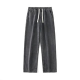 FOESCE 2025 New Streetwear Loose Jeans Men Korean Style Fashion Loose Straight Wide Leg Pants Men's Brand Clothing Black Light Blue