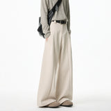 FOESCE Spring 2025New Design Patchwork Casual Trousers man Loose Wide Leg Waist Comfort Stretch Elastic Athleisure Pants Travel Fashion