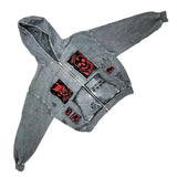 FOESCE hoodiey2k  Women's sweatshirtsHoodie Sweatshirt Men's Hip Hop Letter Vintage Skull Pattern Print Oversized Hoodie Jacket Clothin