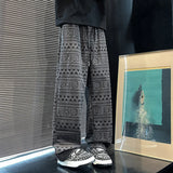 FOESCE 2025 Trend Streetwear Men Ethnic Pattern Printed High Street Hip Hop Sweat Pants Men Oversized Unisex Casual Vintage Baggy Pants