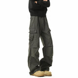 FOESCE Men Cargo Pants Men Casual Multi-Pocket Cotton Overall Trousers Easy Wash outdoors Army Green Joggers Pants Male Dropshipping