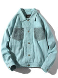 Spring Autumn Denim Jacket Men Vintage American  Hip Hop Loose Cargo Y2k Streetwear Casual Bomber Coats Outerwear