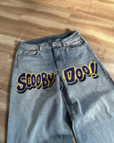 FOESCE American Baggy Washed Jeans Retro Harajuku Cartoon Print Straight-Shirt-Legging Pants Men Casual Loose Hip Hop Streetwear Women