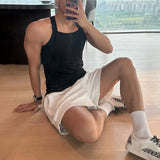 FOESCE Mens Sexy Body Shaping Sports Fitness Casual Vest 2025 New Genderless Breathable Elastic Slim Solid Color Simple Tank Top Unisex