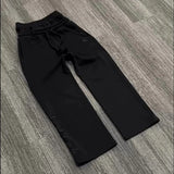 FOESCE Y2K Men Joggers Gothic Trendy Double Waist Unisex Cotton Sweatpants Hip Hop American Style Retro High Street Casual Track Pants