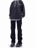 FOESCE American Style Vibe Pants High Street Fashion Brand Jiangsu Zhejiang Shanghai Wear Yabi Windbreak Hole Jeans Men's Slim Fit Slim