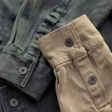 New 100% Cotton Military Shirt Men Long Sleeve Casual Dress Shirt Male Cargo Work Shirts With Embroidery