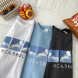 Women Harajuku Fashion 100℅ Cotton Plus Size Top Streetwear Printed Tees Funny Graphic Tshirts Men Clothing