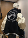 FOESCE Baseball suit men's casual coat men's spring and autumn 2025 new loose fashion American oversize jacket anorak casacos mens 2025