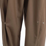 FOESCE Mens Y2k Pleated Casual Pants Genderless Fashion Youth Street Retro Solid Color Loose Couple Floor-Length Wide-Leg Pants Unisex