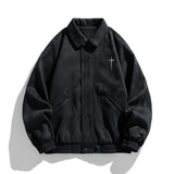 Autumn Oversize Bomber Jacket Men Letter Embroidery Baggy Coat Fashion Korean Streetwear Vintage Outerwear Tops Clothing Male