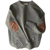 Foesce Casual Pullover Hombre Fashion Sweater For Men Warm Solid High-Quality New Spring Autumn Long Sleeve Male Fit Youth V-Neck