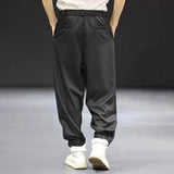 FOESCE Mens Japanese Casual Suit Leggings Pants 2025 New Genderless Fashion Retro Versatile Loose Comfortable Solid Color Pants Unisex