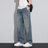 FOESCE N Jeans Men 2025 New Fall and Winter Retro Fashion Brand Wash Loose Straight-leg Long Pants Men