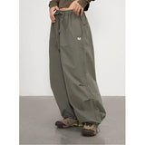 FOESCE Deeptown Y2k Harajuku Vintage Parachute Pants Women Oversize Baggy Hippie Streetwear Pleated Joggers Trousers Kpop 90s Aesthetic