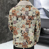 FOESCE Mens Bear Embroidered Y2k Casual Jacket 2025 New Autumn Winter Fashion Youth Street Plus Velvet Thickened Warm Jacket Unisex