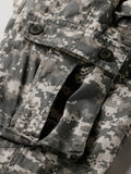 FOESCE Men's Casual Cargo Pants Camo Pants Combat Work Pants with 8 Pockets(No Belt)