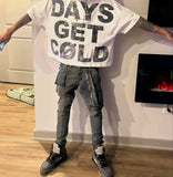 FOESCE Streetwear Oversized T Shirt Men Women Clothing Y2K Harajuku Letter Graphic Print Short Sleeve Hip Hop Trendy Casual T Shirt New