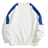 FOESCE Fashion O-Neck Spliced Casual Sweatshirts Men Clothing 2025 Spring Summer New Loose Korean Tops All-match Sweatshirts