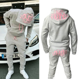 FOESCE Sy UK Fashion Street Tracksuit y2k Harajuku Men's / Women's Casual Loose Hoodies Pants Hip Hop Sportswear Tops Sports Trousers