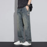 FOESCE N Jeans Men 2025 New Fall and Winter Retro Fashion Brand Wash Loose Straight-leg Long Pants Men