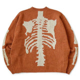 FOESCE 2025 Winter Sports Sweater Top y2k Retro Skull Plush Sweater Outdoor Winter Warmth Trendy Hip Hop Bone Sweater Hoodie Top