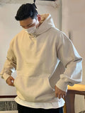 Spring Autumn New Men's Large Size Casual Sports Solid Simple Hooded Sweatshirt Fashion Oversize Loose Male Pocket Hoodie