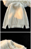 2024 High-End Pure Mink Cashmere Men's Sweater O-Neck Pullover Knitted Sweater Winter New Fashion Long Sleeve Knitwear E64
