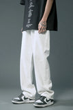 FOESCE Summer thin men's fashion famous brand versatile loose straight Summer wide leg pants clothes streetwear hiphop denim New 2025