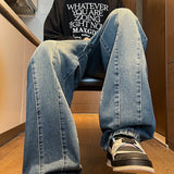 FOESCE 2025 New Big boy Jeans for Men Streetwear Baggy Jeans Large size Patchwork Denim Leisure Simple Dime Pants Women Jeans Hot  jean