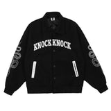 FOESCE 2025 Trendy Korean Mens Jacket Fashion Casual Large Size Hiphop Punk Mask Graffiti Autumn Winter American High Street Men Jacket